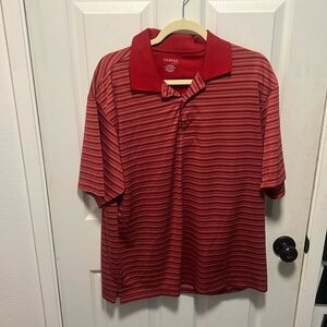 Red golf shirt
